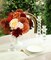 Artificial Flowers Combo Box Orange Burgundy DIY Wedding Bouquet Silk Foam Floral Arrangement Bridal Centerpiece Party Baby Shower Decor Set